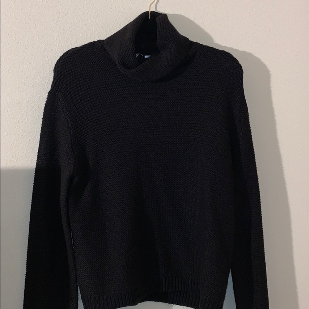 black turtle neck